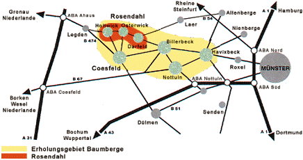 Karte Rosendahl