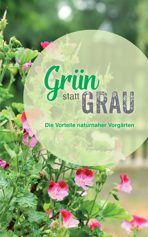 Cover des Flyers "Grün statt Grau"