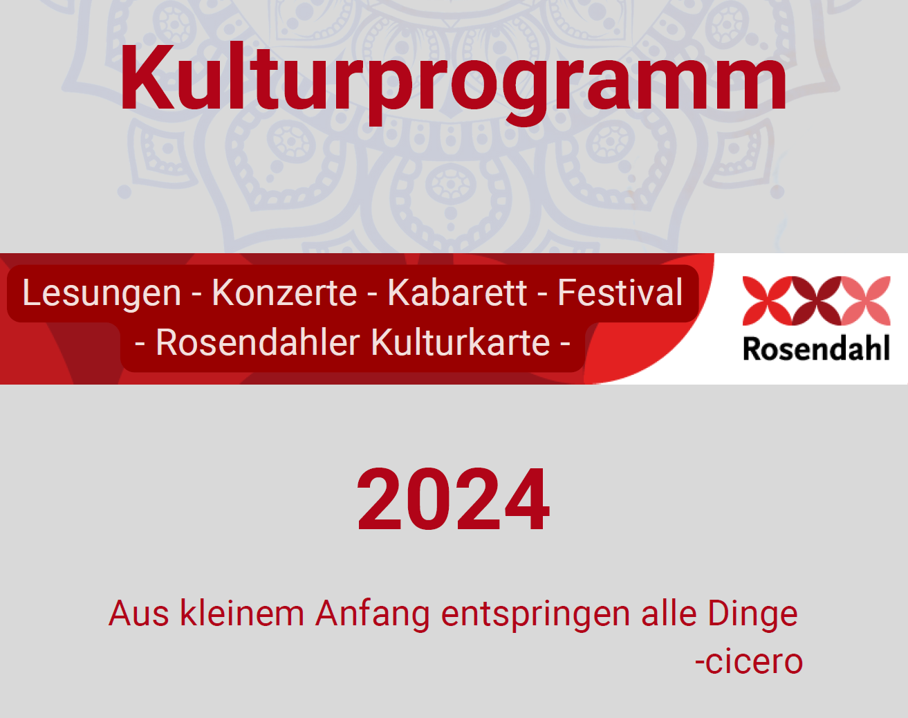 Veranstaltungskalender 2024 - Gemeinde Rosendahl