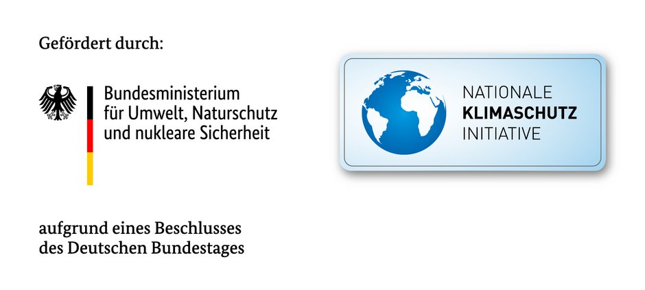 Das Logo des Bundesministerium für Umwelt, Naturschutz und nukleare Sicherheit und der Nationalen Klimaschutzinitiative